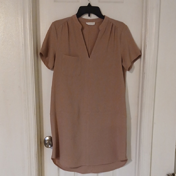 Women's Beige Short Sleeve Top - Picture 3 of 5